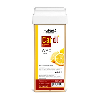 RUNAIL Воск для депиляции, ароматный лимон / Cardi 100 мл, фото 2