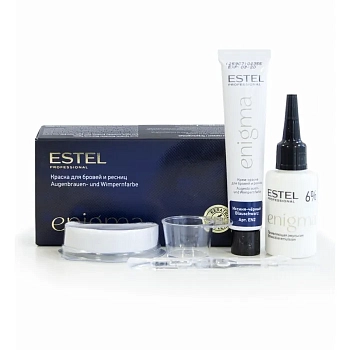 ESTEL PROFESSIONAL Краска для бровей и ресниц, иссиня-черный / Enigma, фото 4
