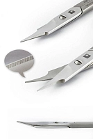 METZGER Ножницы для ногтей NS-795-M (CVD), изогнутые с насечкой, фото 2