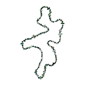 Бусы Сокровище природы зеленые