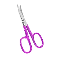 SILVER STAR Ножницы для ногтей, изогнутые лезвия, розовое покрытие, фото 2