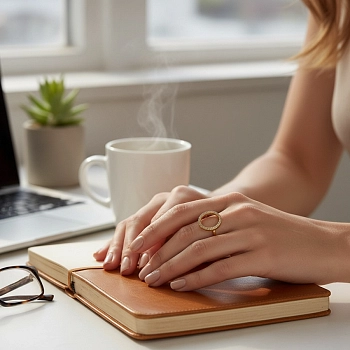 IWOU PROFESSIONAL Кольцо Нимб золото, фото 3