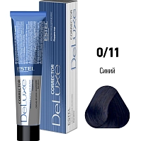 ESTEL PROFESSIONAL 0/11 краска-корректор для волос, синий / DE LUXE Correct 60 мл, фото 2