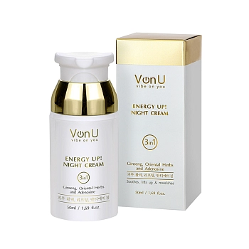 VON-U Крем-энергетик омолаживающий ночной для лица / ENERGY UP! Night Cream 50 мл, фото 2