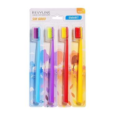 REVYLINE Набор зубных щеток / SM6000 4 шт