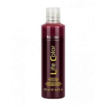 Бальзам оттеночный для волос, гранатовый красный / Life Color 200 мл