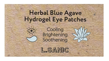 L.SANIC Патчи гидрогелевые с экстрактом голубой агавы для области вокруг глаз 60 шт, фото 5