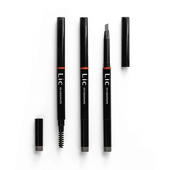 LIC Карандаш механический для бровей с треугольным грифелем 03 /Mechanical eyebrow pencil Graphite 12 гр, фото 2