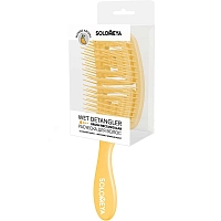 SOLOMEYA Расческа для сухих и влажных волос с ароматом манго MZ005 / Wet Detangler Brush Rectangular Mango, фото 2