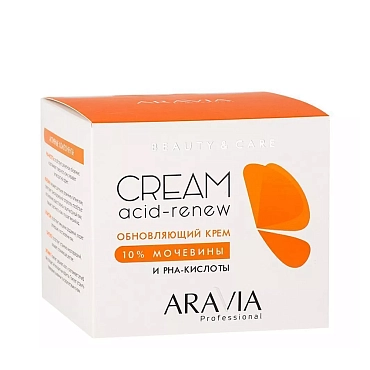 ARAVIA Крем обновляющий с PHA-кислотами и мочевиной 10% / Acid-Renew Cream 550 мл
