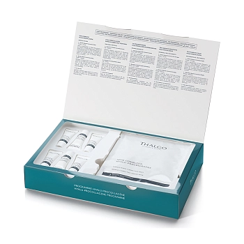 THALGO Набор из 6 процедур для лица Интенсивное разглаживание морщин с морским проколлагеном и гиалуроновой кислотой, фото 1