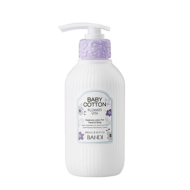 BANDI Лосьон для рук Нежность хлопка / FLOWER VITA ESSENCE LOTION, BABY COTTON 250 мл, фото 1