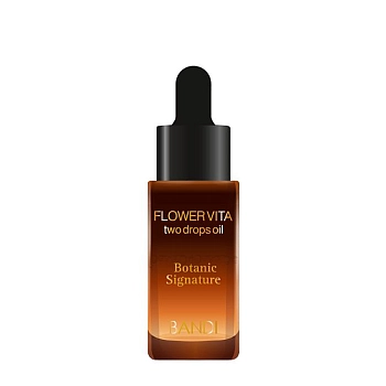 Масло двухфазное для кутикулы, травяное / FLOWER VITA TWO DROPS OIL BOTANIC SIGNATURE 20 мл