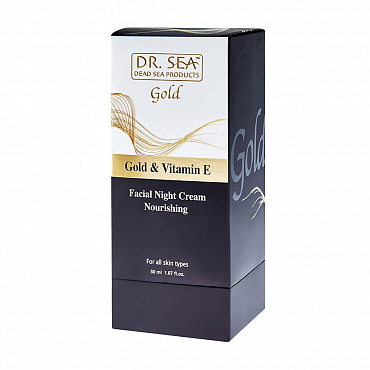 DR.SEA Крем ночной питательный для лица с золотом и витамином Е 50 мл