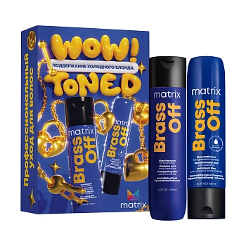 Набор для нейтрализации медных оттенков (шампунь 300 мл + кондиционер 300 мл) Brass Off 