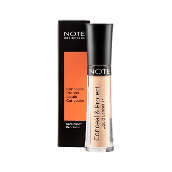 NOTE Консилер жидкий маскирующий защитный 06 / CONCEAL & PROTECT LIQUID CONCEALER 4,5 мл, фото 2