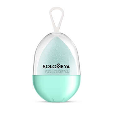 SOLOMEYA Спонж косметический для макияжа Тифони вельветовый / Microfiber Velvet Sponge Tiffany 1 шт