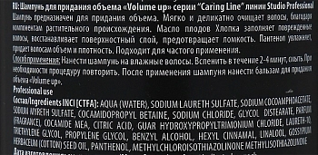 KAPOUS Шампунь для придания объема / Caring Line Volume up 350 мл, фото 2