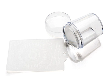 TNL Professional Штамп для стемпинга прозрачный большой, фото 1