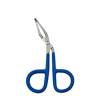 Пинцет-ножницы для бровей голубой