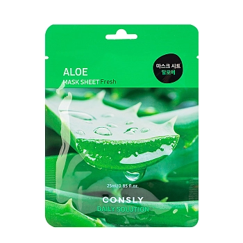 Маска тканевая для лица с экстрактом алоэ / Consly 25 мл