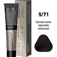 ESTEL PROFESSIONAL 5/71 краска для волос, светлый шатен коричнево-пепельный / De Luxe Silver 60 мл, фото 2