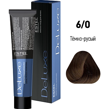 ESTEL PROFESSIONAL 6/0 краска для волос, темно-русый / DELUXE 60 мл