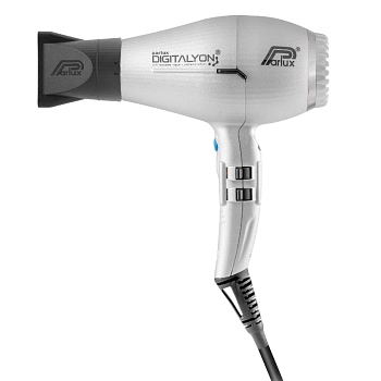 PARLUX Фен Parlux Digitalyon Silver, серебристый, 2400 Вт, ионизация, 2 насадки, фото 1