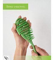 VON-U Расческа для волос, зеленая / Spin Brush Green, фото 7