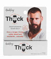Масло-активатор роста для бороды и усов / Thick Beard & Mustache Growth Serum 15 мл, GODEFROY