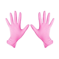 ЧИСТОВЬЕ Перчатки нитриловые розовые L NitriMax 100 шт, фото 2