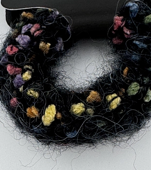 IWOU PROFESSIONAL Резинка для волос Меланж черная 1шт, фото 2