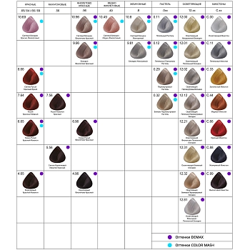 V-COLOR PROFESSIONAL 10.96 крем-краска стойкая без аммиака, светлый блондин фиолетово-красный / Color Mash 60 мл, фото 5