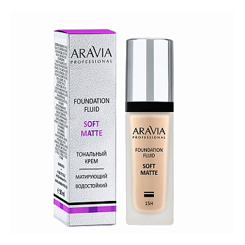 ARAVIA Professional Крем тональный матирующий для лица, 02 / foundation SOFT MATTE 30 мл, фото 2
