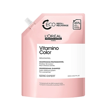 L'OREAL PROFESSIONNEL Шампунь для окрашенных волос, рефилл / VITAMINO COLOR 1000 мл, фото 1