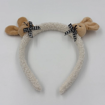 IWOU PROFESSIONAL Ободок для волос Зайки белый 1 шт, фото 3