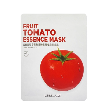Маска тканевая для лица с экстрактом томата / Lebelage Fruit Tomato Essence Mask 25 мл