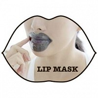KOCOSTAR Патчи гидрогелевые для губ, с ароматом черешни / Lip Mask Single Pouch Black 3 г, фото 2
