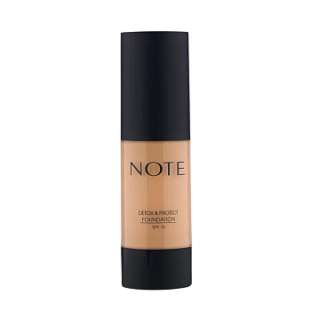 NOTE Основа тональная защитная с детокс-эффектом 104 / DETOX AND PROTECT FOUNDATION PUMP SPF15 30 мл, фото 1