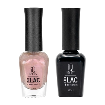 IQ BEAUTY 082 лак профессиональный укрепляющий для ногтей с биокерамикой / Nail polish PROLAC+bioceramics 12,5 мл, фото 2