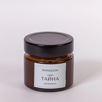 MIPASSIONcorp Свеча парфюмированная в банке, тайна / MiPASSiON 100 мл, фото 2