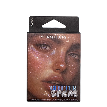 MIAMITATS Глиттер-спрей для лица, тела и волос / Aura 5 гр, фото 2