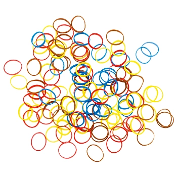 Резинки для волос силиконовые, цветные mix mini 100 шт/уп 