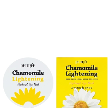 PETITFEE Патчи гидрогелевые осветляющие для области вокруг глаз / Chamomile Lightening Hydrogel Eye Mask 60 шт, фото 3