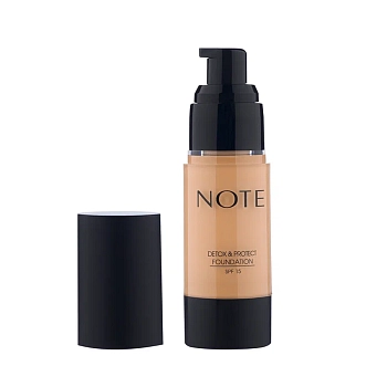 NOTE Основа тональная защитная с детокс-эффектом 104 / DETOX AND PROTECT FOUNDATION PUMP SPF15 30 мл, фото 2