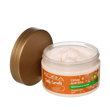 KORA Скраб для тела мандариновый пирог / Daily Secrets 250 мл, фото 4