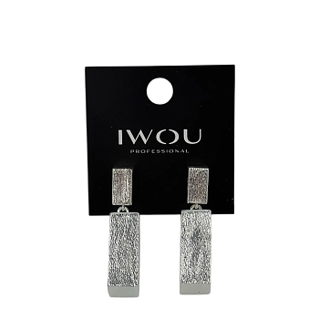 Серьги Слиток серебра, IWOU PROFESSIONAL
