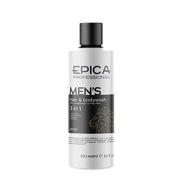 EPICA PROFESSIONAL Шампунь универсальный мужской для волос и тела 3 in 1 / Men s 250 мл, фото 1
