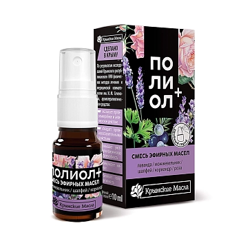 КРЫМСКИЕ МАСЛА Смесь эфирных масел, Полиол Плюс, спрей / Крымские масла 10 мл, фото 2