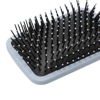 DEWAL BEAUTY Щетка массажная Прованс с пластиковым штифтом, квадратная, лавандовая 13 рядов, фото 4